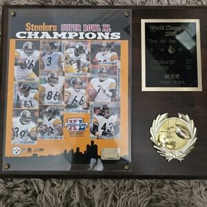 Steelers Super Bowl XL Champions Plaque